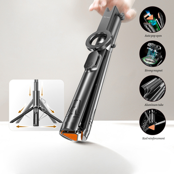 Blavec Selfie Stick Aluminium Fusion P-12 Magsafe Auto pop tripod + pilot 1,60 metra (SSFP12-MTRAPB160) czarny