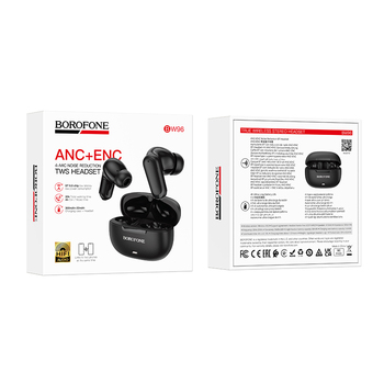 Borofone Słuchawki Bluetooth TWS BW96 Mellow czarne