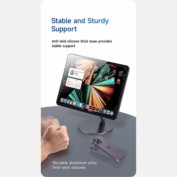 Benks Uchwyt biurkowy na tablet L43 Infinity Pro magnetyczny do Ipad Pro 11 ciemnoszary