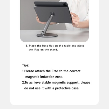Benks Uchwyt biurkowy na tablet L43 Infinity Pro magnetyczny do Ipad Pro 11 ciemnoszary
