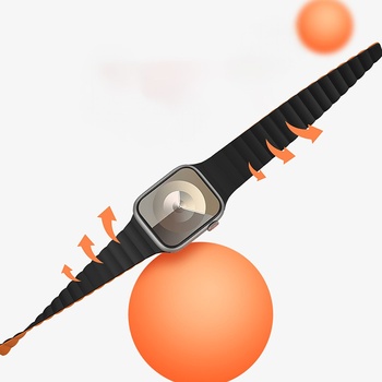 Benks Pasek Magnetic Silicone Watch Band do Apple Watch 42/44/45/49 beżowy