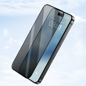 Benks Hartowane szkło Ultra Shield Privacy Glass (FK66) do Iphone 16 Pro Max czarne (Thin Edge)