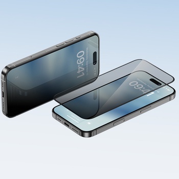 Benks Hartowane szkło Ultra Shield Privacy Glass (FK66) do Iphone 16 Pro Max czarne (Thin Edge)
