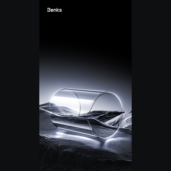 Benks Hartowane szkło Glass Warrior Sapphire Coating (LS65) do Iphone 16 Pro Max czarne (Thin Edge)