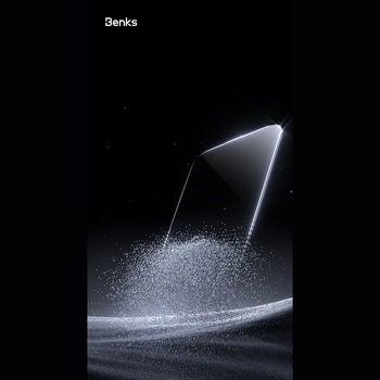 Benks Hartowane szkło Glass Warrior Sapphire Coating (LS65) do Iphone 16 Pro Max czarne (Thin Edge)