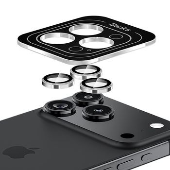 Benks Hartowane szkło Glass Warrior Metal Lens Protector na aparat do Iphone 17 (obiektyw 2 sztuki) czarne