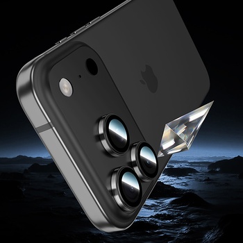 Benks Hartowane szkło Glass Warrior Metal Lens Protector na aparat do Iphone 17 (obiektyw 2 sztuki) czarne