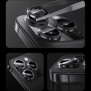 Benks Hartowane szkło Glass Warrior Lens Protector na aparat do Iphone 16/16 Plus (obiektyw 2 sztuki) srebrny tytan