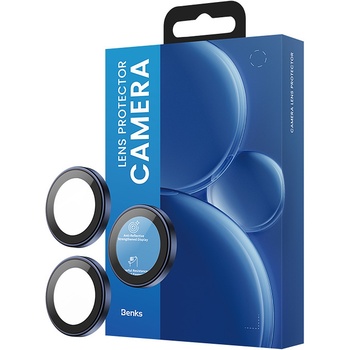 Benks Hartowane szkło DR Sapphire Lens Protector na aparat do Iphone 17 Pro/17 Pro Max (obiektyw 3 sztuki) niebieskie