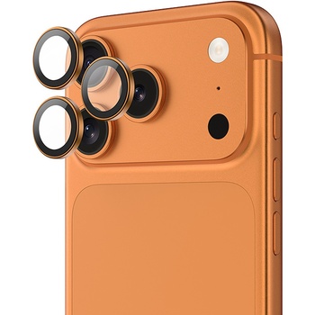 Benks Hartowane szkło DR Sapphire Lens Protector na aparat do Iphone 17 Pro/17 Pro Max (obiektyw 3 sztuki) pomarańczowe