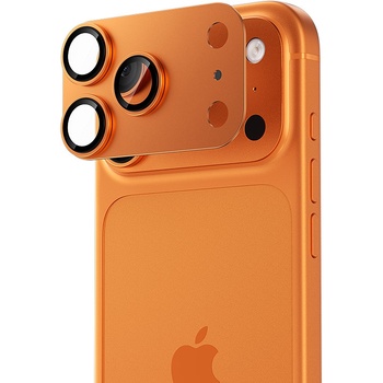 Benks Hartowane szkło Glass Warrior Metal Integrated Lens Protector (C070) do Iphone 17 Pro Max (obiektyw 3 sztuki) pomarańczowe