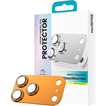 Benks Hartowane szkło Glass Warrior Metal Integrated Lens Protector (C070) do Iphone 17 Pro Max (obiektyw 3 sztuki) pomarańczowe