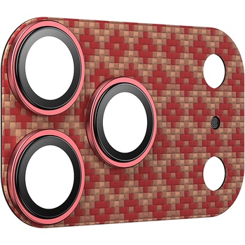 Benks Hartowane szkło Armor Warrior Lens (OR69) do Iphone 17 Pro ArmorGrid pomarańczowy (wyspa)