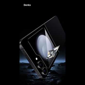 Benks Hartowane szkło Glass Warrior HD do Samsung Galaxy Z Flip 6 czarne