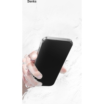 Benks Hartowane szkło GlassWarrior Screen Protector do Iphone 16 Pro czarne