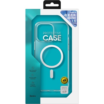 Benks Etui Magnetic Crystal do Iphone 15 Plus przezroczysty