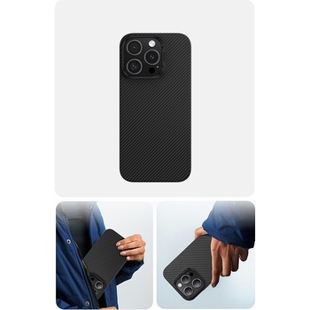 Benks Etui Magnetic Armor Air Kevlar Metal Frame 600D do Iphone 15 Plus czarny