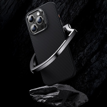 Benks Etui Magnetic Hybrid Armor Pro Kevlar Metal Frame 600D do Iphone 15 Plus czarny