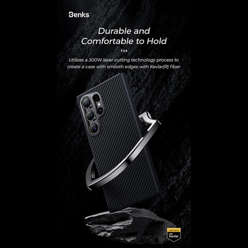 Benks Etui Magnetic Armor Pro Kevlar 600D (0041) do Samsung Galaxy S24 Plus czarny