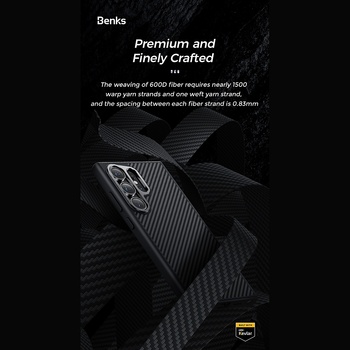 Benks Etui Magnetic Armor Pro Kevlar 600D (0041) do Samsung Galaxy S24 Plus czarny