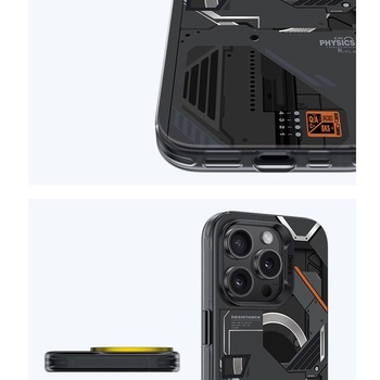 Benks Etui Magnetic Mecha Series do Iphone 15 Pro czarny
