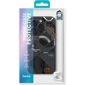 Benks Etui Magnetic Mecha Series do Iphone 15 Pro czarny