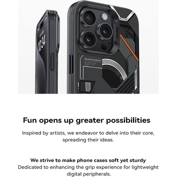 Benks Etui Magnetic Mecha Series do Iphone 15 Pro biały