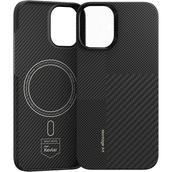 Benks Etui Montage Magnetic Armor Air Kevlar PC Frame 600D+1500D (M064) do Iphone 16 Plus czarny