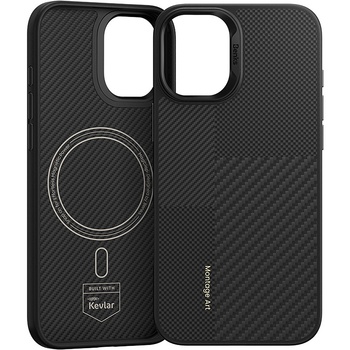 Benks Etui Montage Magnetic Armor Pro Kevlar Metal Frame 600D+1500D do Iphone 16 czarny