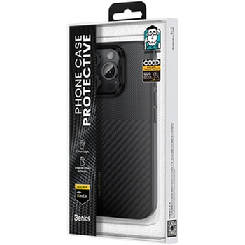 Benks Etui Montage Magnetic Armor Pro Kevlar Metal Frame 600D+1500D do Iphone 16 czarny