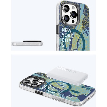 Benks Etui Magnetic City New York do Iphone 16 Plus