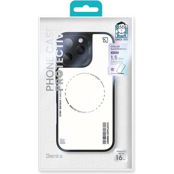Benks Etui Dynamic Minimalist do Iphone 16 Pro Max biały