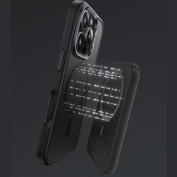 Benks Etui Magnetic Mist Metal Frame do Iphone 16 Plus czarny