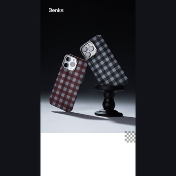 Benks Etui Magnetic Armor Vichy Kevlar (BF65) do Iphone 16 Pro czarny