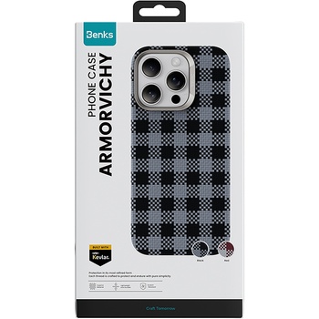Benks Etui Magnetic Armor Vichy Kevlar (BF66) do Iphone 16 Pro Max czarny