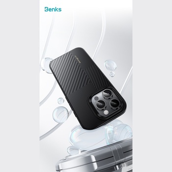 Benks Etui Montage Magnetic Armor Pro Kevlar Metal Frame 600D+1500D (MF66) do Iphone 16 Pro Max czarny (Camera Control Button)