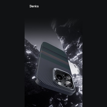 Benks Etui Magnetic Armor Pro Aurora Kevlar 600D (BC66) do Iphone 16 Pro Max (Camera Control Button)