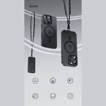 Benks Etui Magnetic Lucid Armor (C066) do Iphone 16 Pro Max złoty (Camera Control Button)
