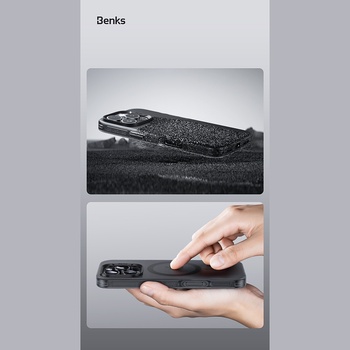 Benks Etui Magnetic Lucid Armor (C066) do Iphone 16 Pro Max złoty (Camera Control Button)