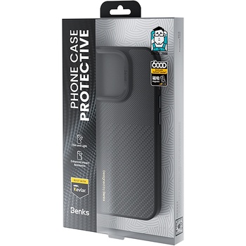 Benks Etui Montage Magnetic Armor Pro Kevlar Metal Frame 600D+1500D (MA62) do Iphone 15 Pro Max czarny