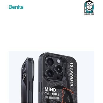 Benks Etui Magnetic City Istanbul do Iphone 16 Plus