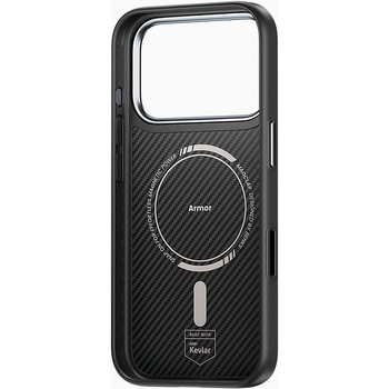 Benks Etui Magnetic Armor Pro Kevlar Metal Frame 600D (A069) do Iphone 17 Pro czarny (Camera Control Button)