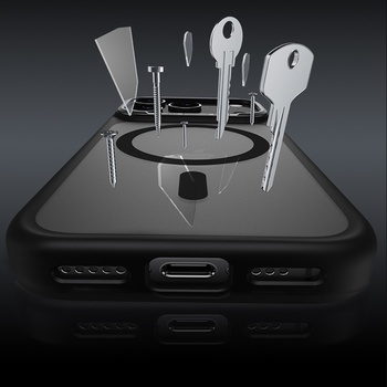 Benks Etui Magnetic Mist Metal Frame (0067) do Iphone 17 czarny (Camera Control Button)