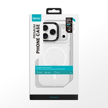 Benks Etui Magnetic Lucid Armor (0069) do Iphone 17 Pro biały (Camera Control Button)