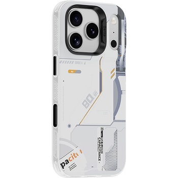 Benks Etui Dynamic Magnetic Mecha (E069) do Iphone 17 Pro biały (Camera Control Button)