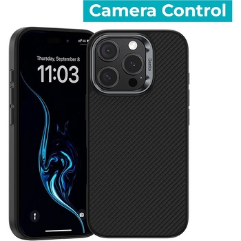 Benks Etui Magnetic Armor Pro Kevlar Metal Frame 600D (AD66) do Iphone 16 Pro Max czarny (Camera Control Button)