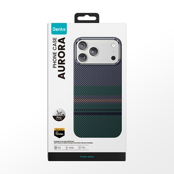 Benks Etui Magnetic Armor Pro Aurora Kevlar 600D (C069) do Iphone 17 Pro (Camera Control Button)