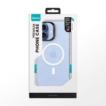 Benks Etui Magnetic Lucid Armor (C067) do Iphone 17 niebieski (Camera Control Button)