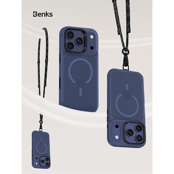 Benks Etui Magnetic Lucid Armor (C070) do Iphone 17 Pro Max niebieski (Camera Control Button)