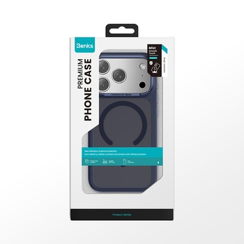 Benks Etui Magnetic Mist Metal Frame (C067) do Iphone 17 niebieski (Camera Control Button)
